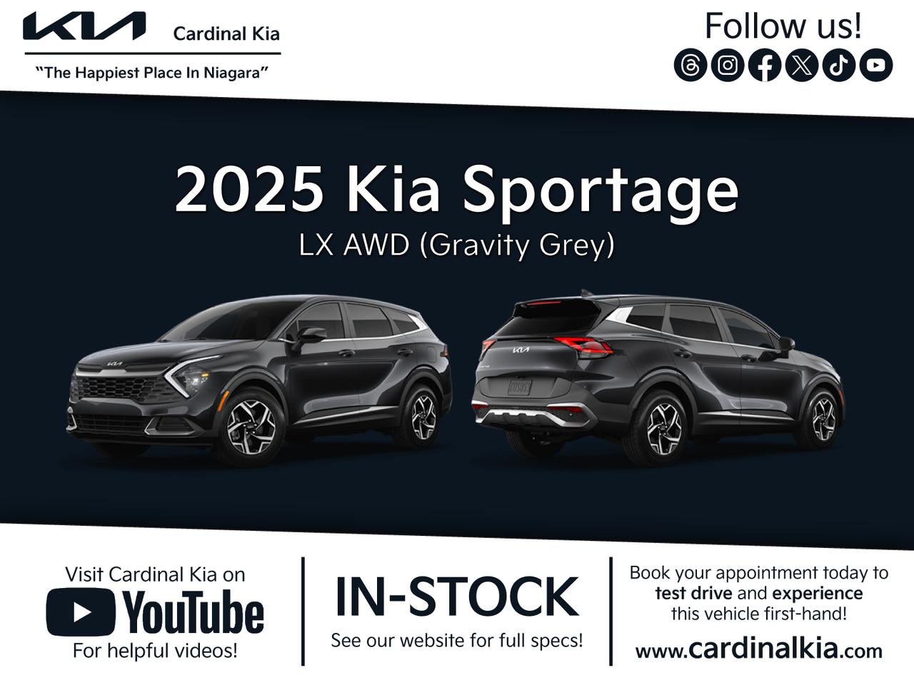 New 2025 Kia Sportage LX for sale in Niagara Falls, ON