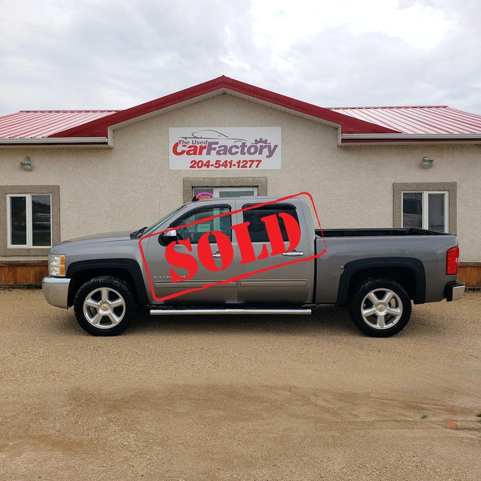 <p>****SOLD****</p><p> </p><p>Crew Cab, V8, Air Tilt, Cruise, Power Windows, Power Locks, Power Mirrors, Bluetooth, Running Boards, and more...</p><p> </p><p>We offer on -the- spot financing; we finance all levels of credit.</p><p>Several Warranty Options Available,</p><p>All our vehicles come with a Manitoba safety.</p><p>Proud members of The Manitoba Used Car Dealer Association as well as the Manitoba Chamber of Commerce.</p><p>All payments, and prices, are plus applicable taxes. Dealers permit #4821</p>