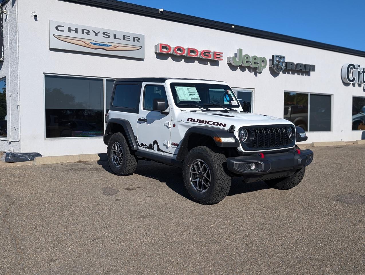 New 2024 Jeep WRANGLER 2 DOOR Rubicon 2 portes 4x4 for sale in Medicine Hat, AB