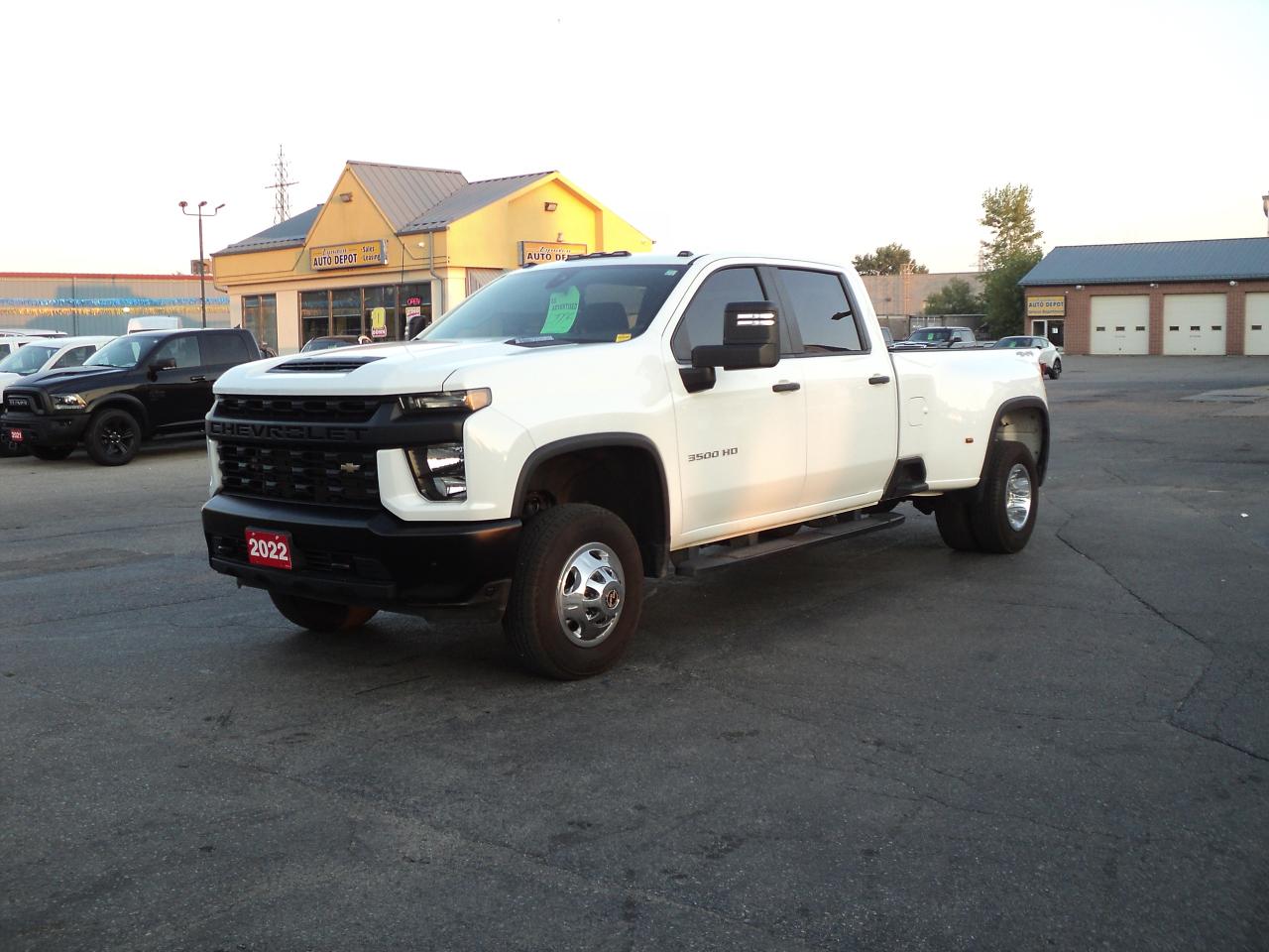 Used 2022 Chevrolet Silverado 3500 HD WT CrewCab 4x4 6.6L8cylDiesel 8ftBox BackUpCam for sale in Brantford, ON