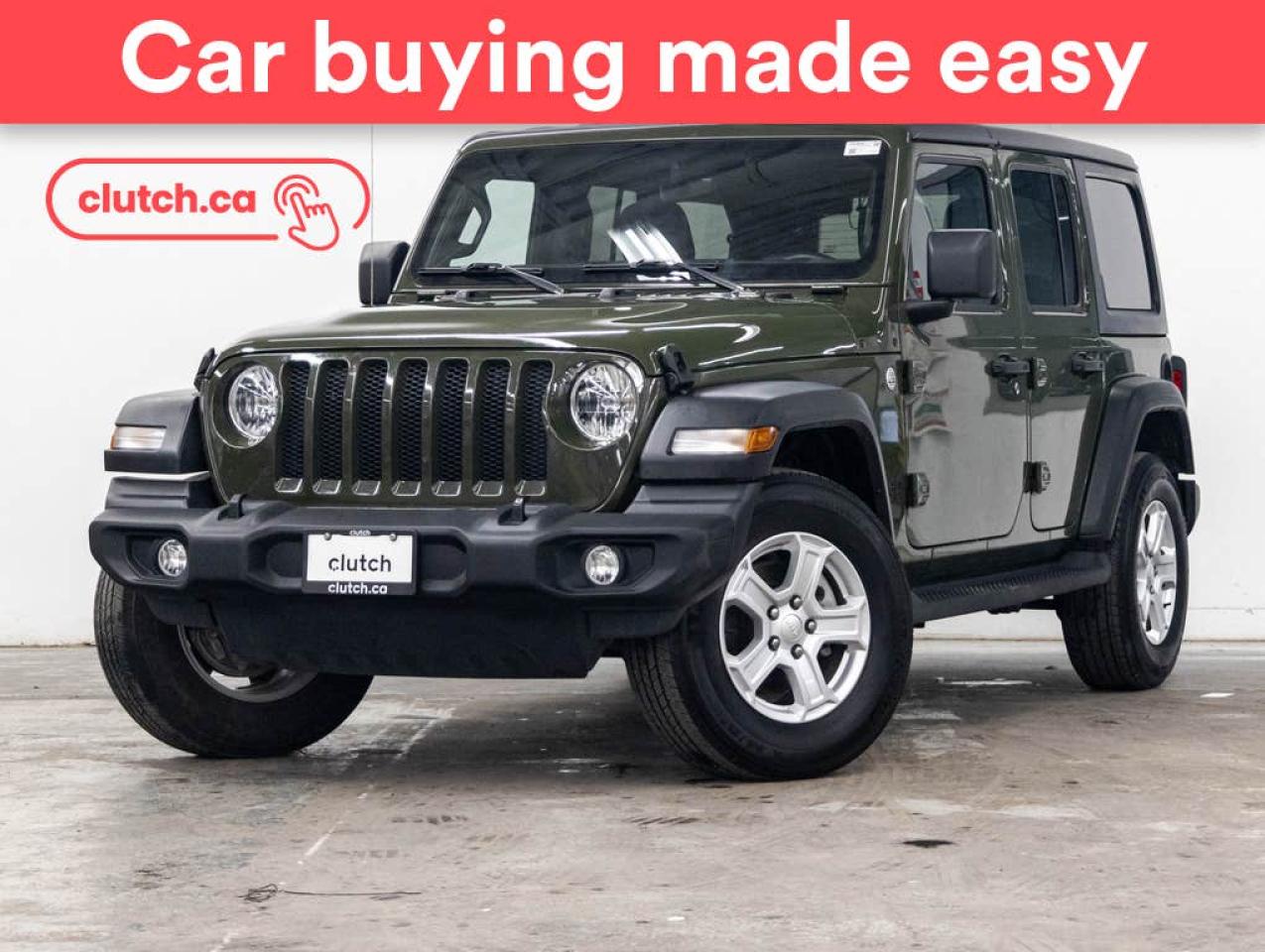 Used 2021 Jeep Wrangler Unlimited Sport S 4WD w/ Uconnect 4C, Nav, Apple CarPlay & Android Auto for sale in Bedford, NS