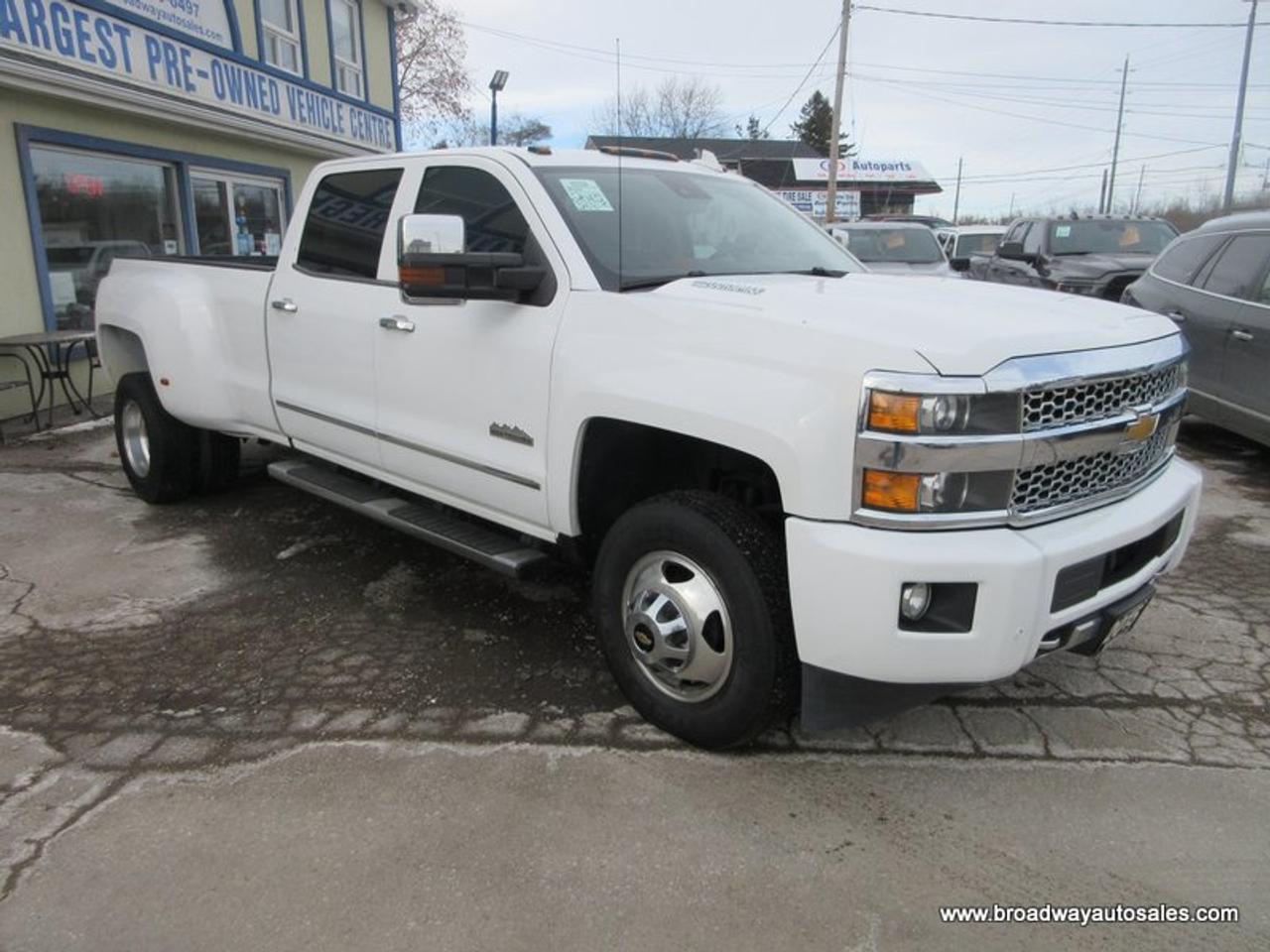 2015 Chevrolet Silverado 3500 1-TON HIGH-COUNTRY-MODEL 5 PASSENGER 6.6L - DURAMAX.. 4X4.. CREW-CAB.. 8-FOOT-DUALLY.. NAVIGATION.. POWER SUNROOF.. DVD PLAYERS.. HEATED/AC SEATS.. Photo