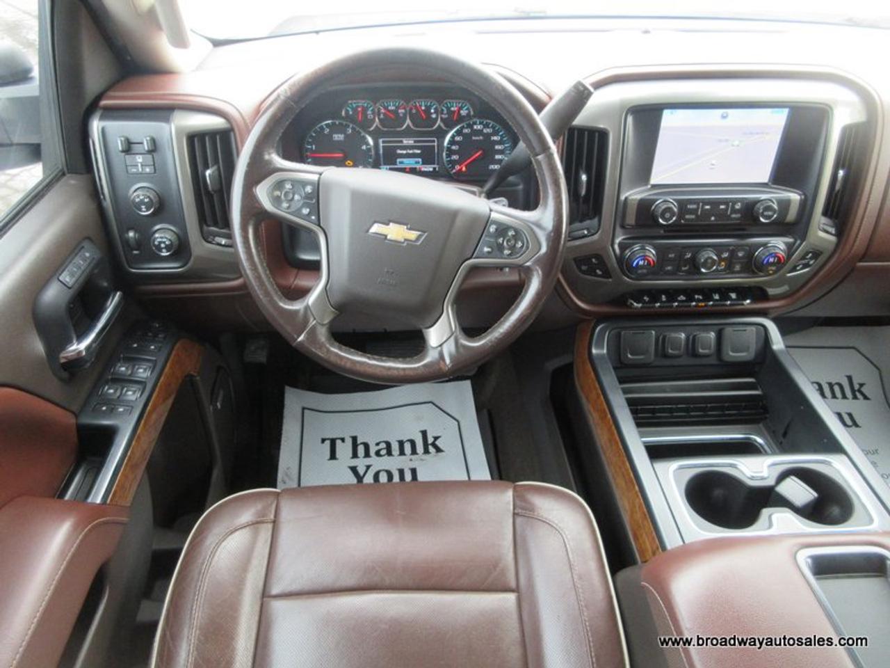 2015 Chevrolet Silverado 3500 1-TON HIGH-COUNTRY-MODEL 5 PASSENGER 6.6L - DURAMAX.. 4X4.. CREW-CAB.. 8-FOOT-DUALLY.. NAVIGATION.. POWER SUNROOF.. DVD PLAYERS.. HEATED/AC SEATS.. Photo
