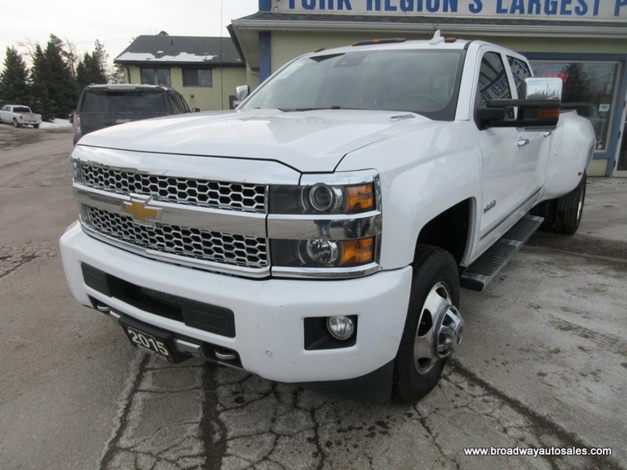 2015 Chevrolet Silverado 3500 1-TON HIGH-COUNTRY-MODEL 5 PASSENGER 6.6L - DURAMAX.. 4X4.. CREW-CAB.. 8-FOOT-DUALLY.. NAVIGATION.. POWER SUNROOF.. DVD PLAYERS.. HEATED/AC SEATS.. Photo