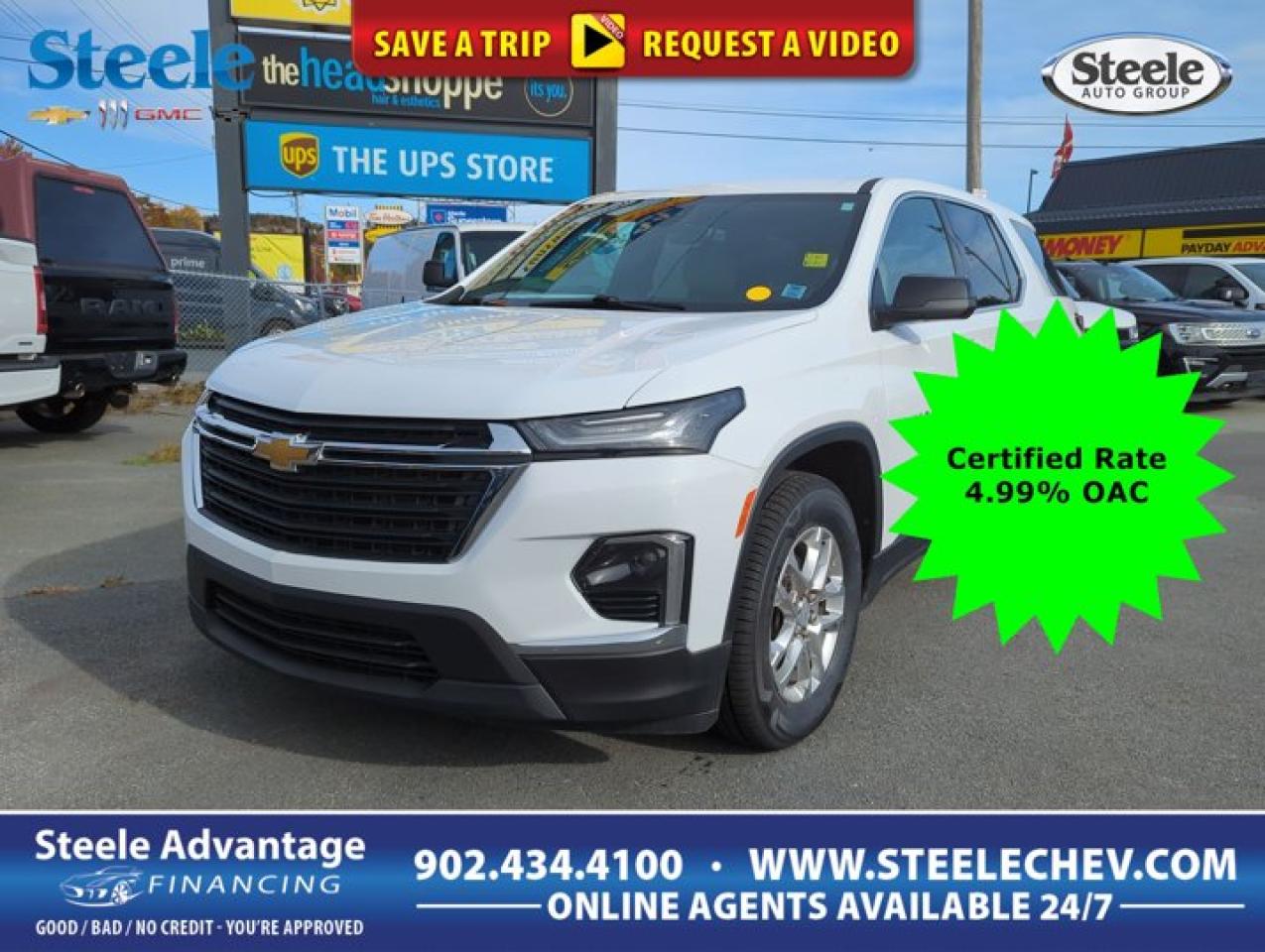 Used 2023 Chevrolet Traverse LS AWD 8 Passenger *GM Certified* 4.99% Financing OAC for sale in Dartmouth, NS