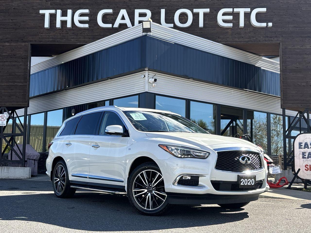 Used 2020 Infiniti QX60 ProACTIVE 3RD ROW! NAV, HEATED LEATHER SEATS/STEERING WHEEL, MOONROOF, BACK UP CAM, REAR SEAT TV SCREENS! for sale in Sudbury, ON