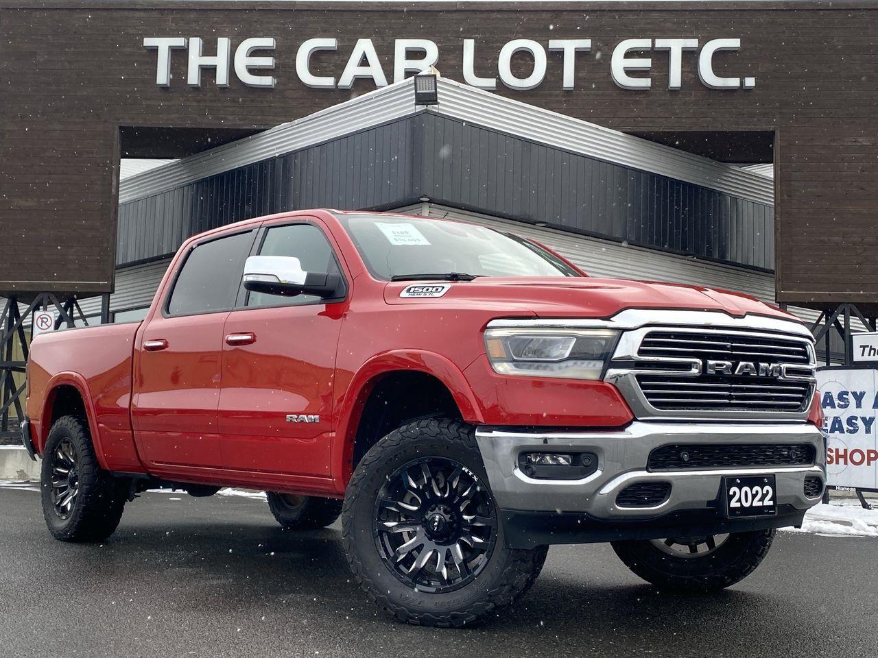 Used 2022 RAM 1500 Laramie NAV, HEATED LEATHER SEATS/STEERING WHEEL, BACK UP CAM, CRUISE CONTROL, SIRIUS XM!! for sale in Sudbury, ON