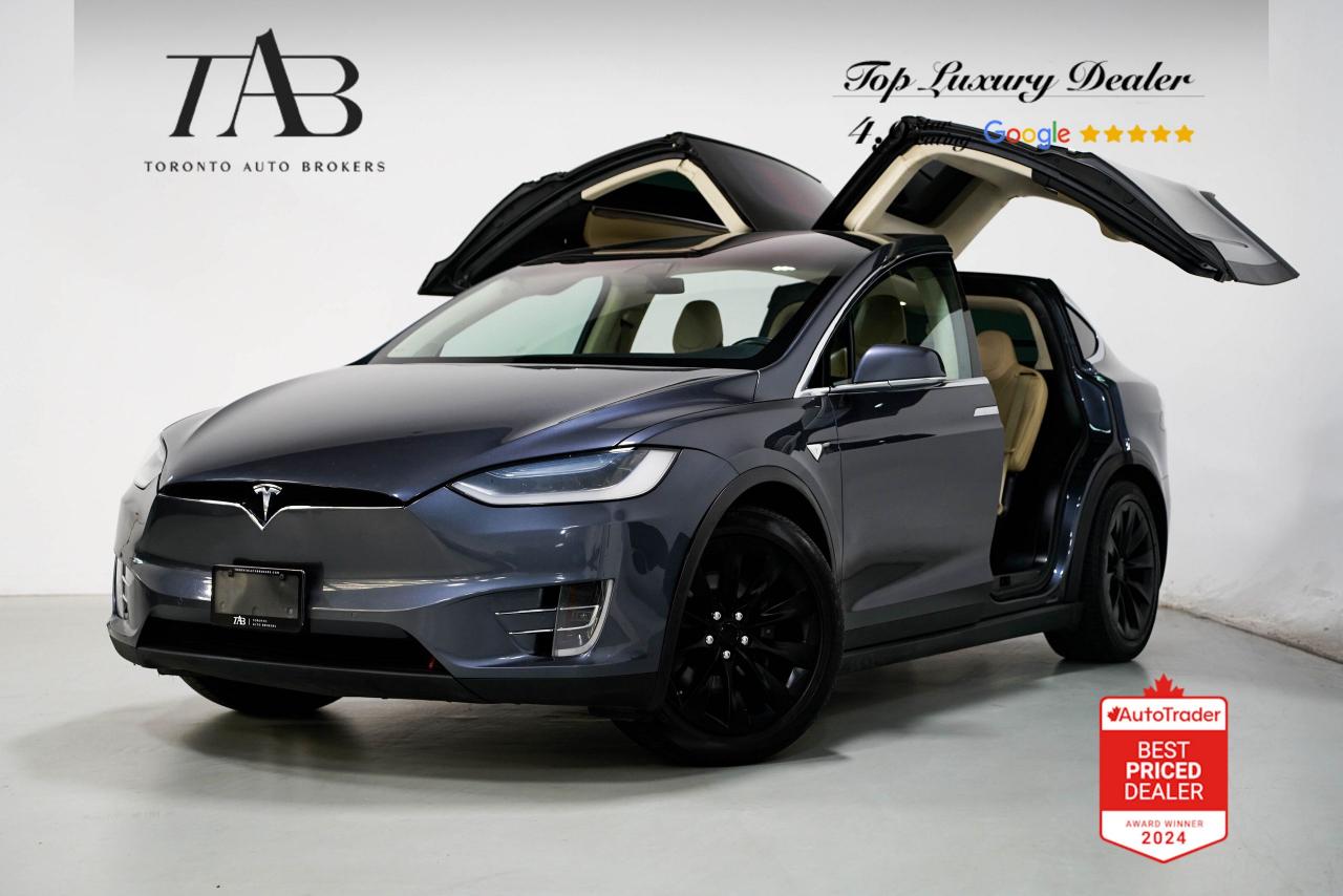 The 2016 Tesla Model X 75D is a Local Ontario Vehicle with Clean Carfax report. Its an all-electric SUV that redefines luxury and innovation. With its signature falcon-wing doors and sleek design, it offers a futuristic look while delivering exceptional performance powered by dual electric motors. The panoramic windshield creates an expansive view, perfect for enhancing the ride experience. Inside, advanced tech features, including a large touchscreen and Teslas Autopilot capabilities, make driving effortless and exciting. Ideal for those seeking a blend of eco-friendly technology and cutting-edge luxury.

Key Features Includes:

-Dual electric motors with all-wheel drive
-75 kWh battery pack
-Panoramic windshield
-20-inch alloy wheels
-Falcon-wing doors
-Navigation system
-Autopilot hardware
-17-inch touchscreen display
-Premium audio system
-Power liftgate
-Full LED headlights
-Keyless entry and ignition
-Rearview camera
-Automatic emergency braking
-Adjustable air suspension

NOW OFFERING 3 MONTH DEFERRED FINANCING PAYMENTS ON APPROVED CREDIT.

Looking for a top-rated pre-owned luxury car dealership in the GTA? Look no further than Toronto Auto Brokers (TAB)! Were proud to have won multiple awards, including the 2024 AutoTrader Best Priced Dealer, 2024 CBRB Dealer Award, the Canadian Choice Award 2024, the 2024 BNS Award, the 2024 Three Best Rated Dealer Award, and many more!

With 30 years of experience serving the Greater Toronto Area, TAB is a respected and trusted name in the pre-owned luxury car industry. Our 30,000 sq.Ft indoor showroom is home to a wide range of luxury vehicles from top brands like BMW, Mercedes-Benz, Audi, Porsche, Land Rover, Jaguar, Aston Martin, Bentley, Maserati, and more. And we dont just serve the GTA, were proud to offer our services to all cities in Canada, including Vancouver, Montreal, Calgary, Edmonton, Winnipeg, Saskatchewan, Halifax, and more.

At TAB, were committed to providing a no-pressure environment and honest work ethics. As a family-owned and operated business, we treat every customer like family and ensure that every interaction is a positive one. Come experience the TAB Lifestyle at its truest form, luxury car buying has never been more enjoyable and exciting!

We offer a variety of services to make your purchase experience as easy and stress-free as possible. From competitive and simple financing and leasing options to extended warranties, aftermarket services, and full history reports on every vehicle, we have everything you need to make an informed decision. We welcome every trade, even if youre just looking to sell your car without buying, and when it comes to financing or leasing, we offer same day approvals, with access to over 50 lenders, including all of the banks in Canada. Feel free to check out your own Equifax credit score without affecting your credit score, simply click on the Equifax tab above and see if you qualify.

So if youre looking for a luxury pre-owned car dealership in Toronto, look no further than TAB! We proudly serve the GTA, including Toronto, Etobicoke, Woodbridge, North York, York Region, Vaughan, Thornhill, Richmond Hill, Mississauga, Scarborough, Markham, Oshawa, Peteborough, Hamilton, Newmarket, Orangeville, Aurora, Brantford, Barrie, Kitchener, Niagara Falls, Oakville, Cambridge, Kitchener, Waterloo, Guelph, London, Windsor, Orillia, Pickering, Ajax, Whitby, Durham, Cobourg, Belleville, Kingston, Ottawa, Montreal, Vancouver, Winnipeg, Calgary, Edmonton, Regina, Halifax, and more.

Call us today or visit our website to learn more about our inventory and services. And remember, all prices exclude applicable taxes and licensing, and vehicles can be certified at an additional cost of $799.