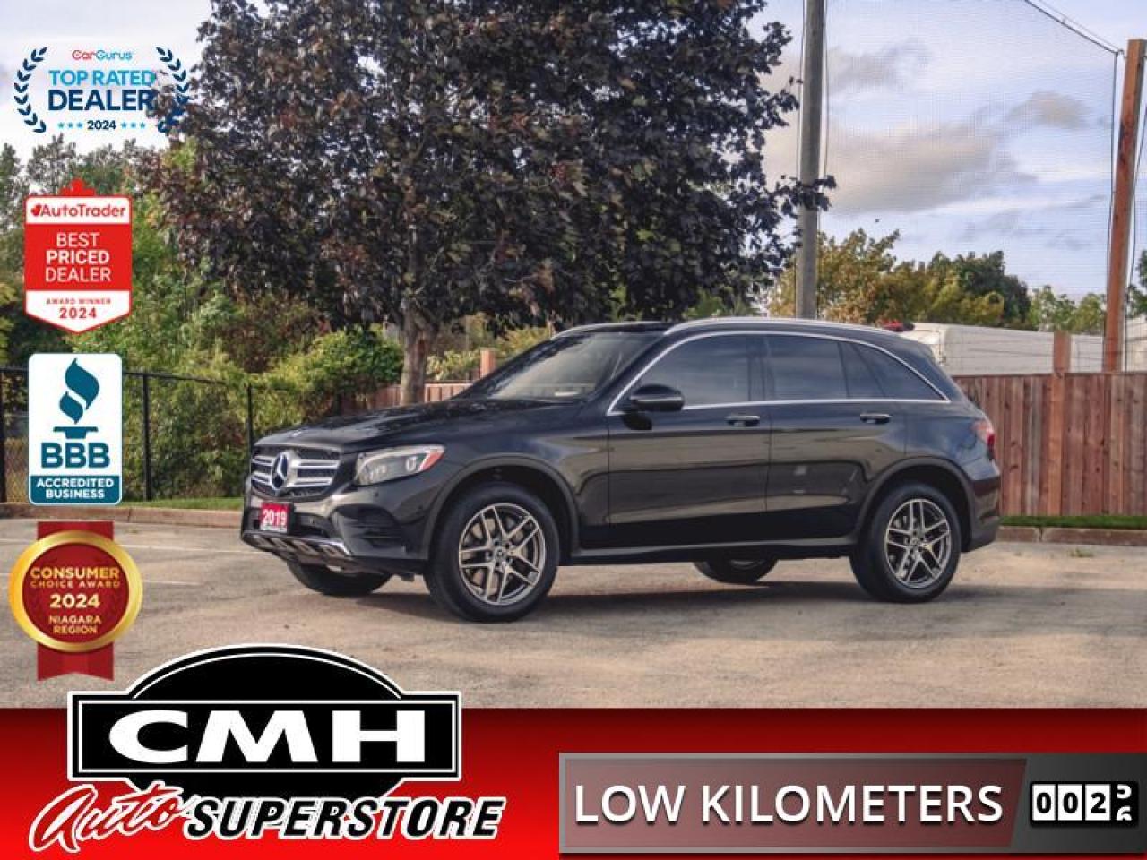 <b>ONLY 69,000 KMS !! 4MATIC !! NAVIGATION, 360 CAMERA, PARKING SENSORS, BLIND SPOT, RAIN SENSING WIPERS, BLUETOOTH, PANORAMIC SUNROOF, BEIGE LEATHER, POWER SEATS W/ MEMORY, HEATED SEATS, DUAL CLIMATE CONTROL, POWER LIFTGATE, 19-INCH AMG WHEELS</b><br>  <br>CMH certifies that all vehicles meet DOUBLE the Ministry standards for Brakes and Tires<br><br> <br>    This  2019 Mercedes-Benz GLC is for sale today. <br> <br>The GLC aims to keep raising benchmarks for sport utility vehicles. Its athletic, aerodynamic body envelops an elegantly high-tech cabin. With sports car like performance and styling combined with astonishing SUV utility and capability, this is the vehicle for the active family on the go. Whether your next adventure is to the city, or out in the country, this GLC is ready to get you there in style and comfort. This  SUV has 68,078 kms. Its  black in colour  and is major accident free based on the <a href=https://vhr.carfax.ca/?id=Y9mZeWER8wR9R4vhIdmZlblDWmvR0RLq target=_blank>CARFAX Report</a> . It has an automatic transmission and is powered by a  241HP 2.0L 4 Cylinder Engine. <br> <br>To apply right now for financing use this link : <a href=https://www.cmhniagara.com/financing/ target=_blank>https://www.cmhniagara.com/financing/</a><br><br> <br/><br>Trade-ins are welcome! Financing available OAC ! Price INCLUDES a valid safety certificate! Price INCLUDES a 60-day limited warranty on all vehicles except classic or vintage cars. CMH is a Full Disclosure dealer with no hidden fees. We are a family-owned and operated business for over 30 years! o~o