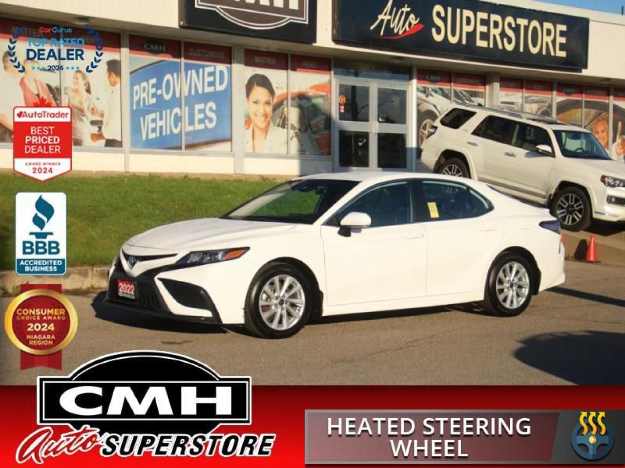 Used 2022 Toyota Camry SE  CAM ADAP-CC APPLE-CP HTD-SW for sale in St. Catharines, ON