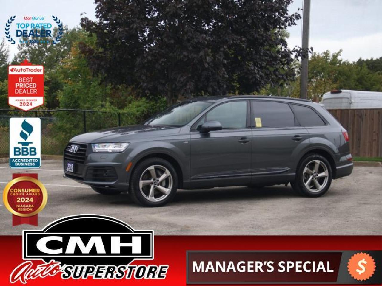 Used 2018 Audi Q7 3.0 TFSI quattro Technik  **S LINE - PANO ROOF** for sale in St. Catharines, ON