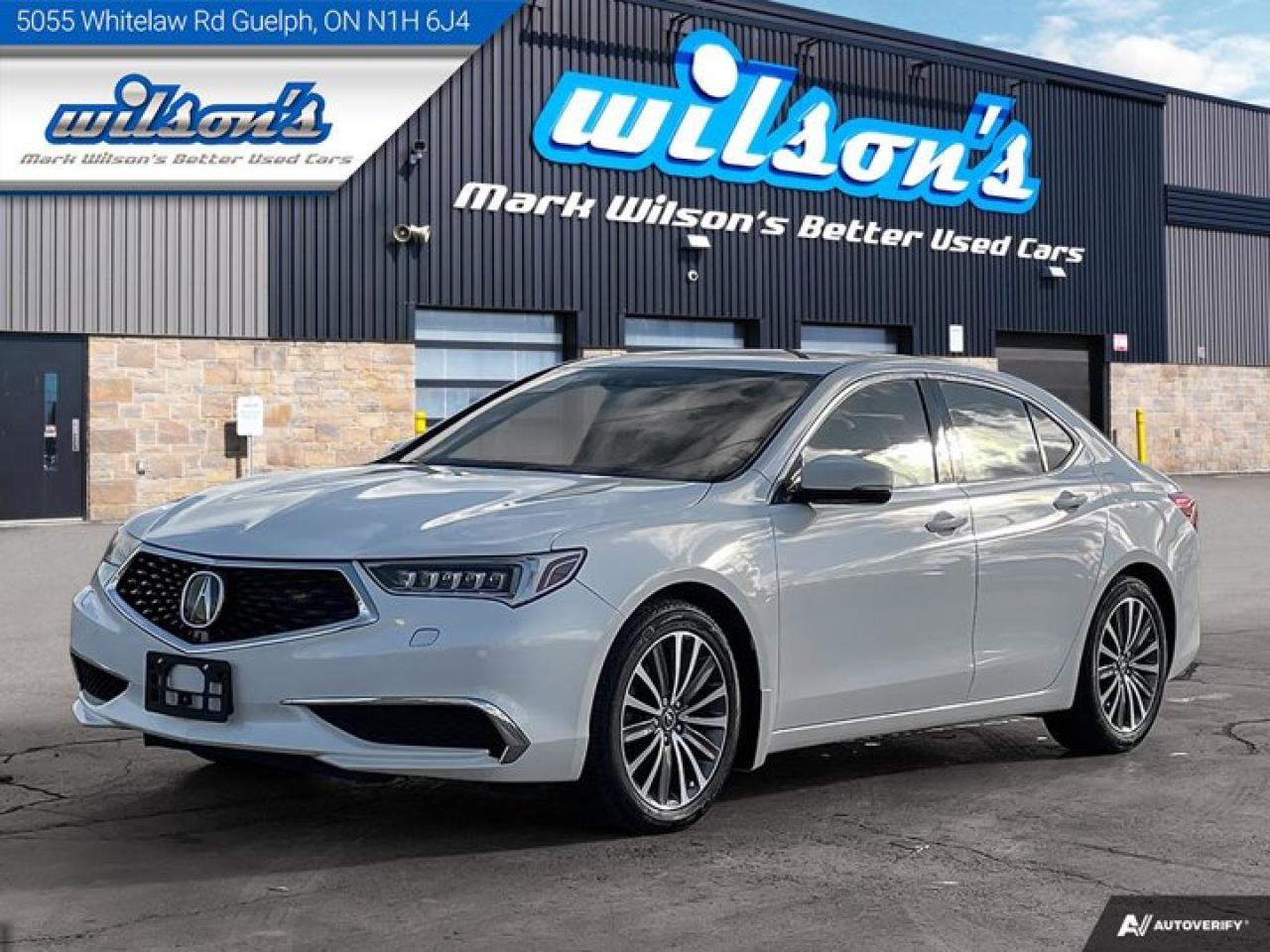 Used 2018 Acura TLX Tech V6, Leather, Sunroof, Nav, Adaptive Cruise, Heated Steering + Seats, Power Seat, Rear Camera for sale in Guelph, ON