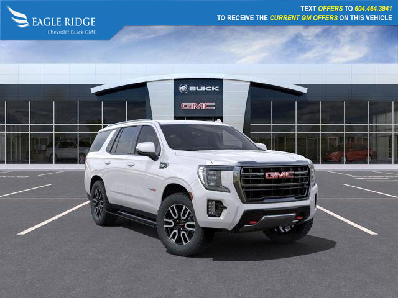 New 2024 GMC Yukon AT4 4x4, engine control stop/ start, 10.2 color touchscreen with google built in, adaptive cruise control for sale in Coquitlam, BC