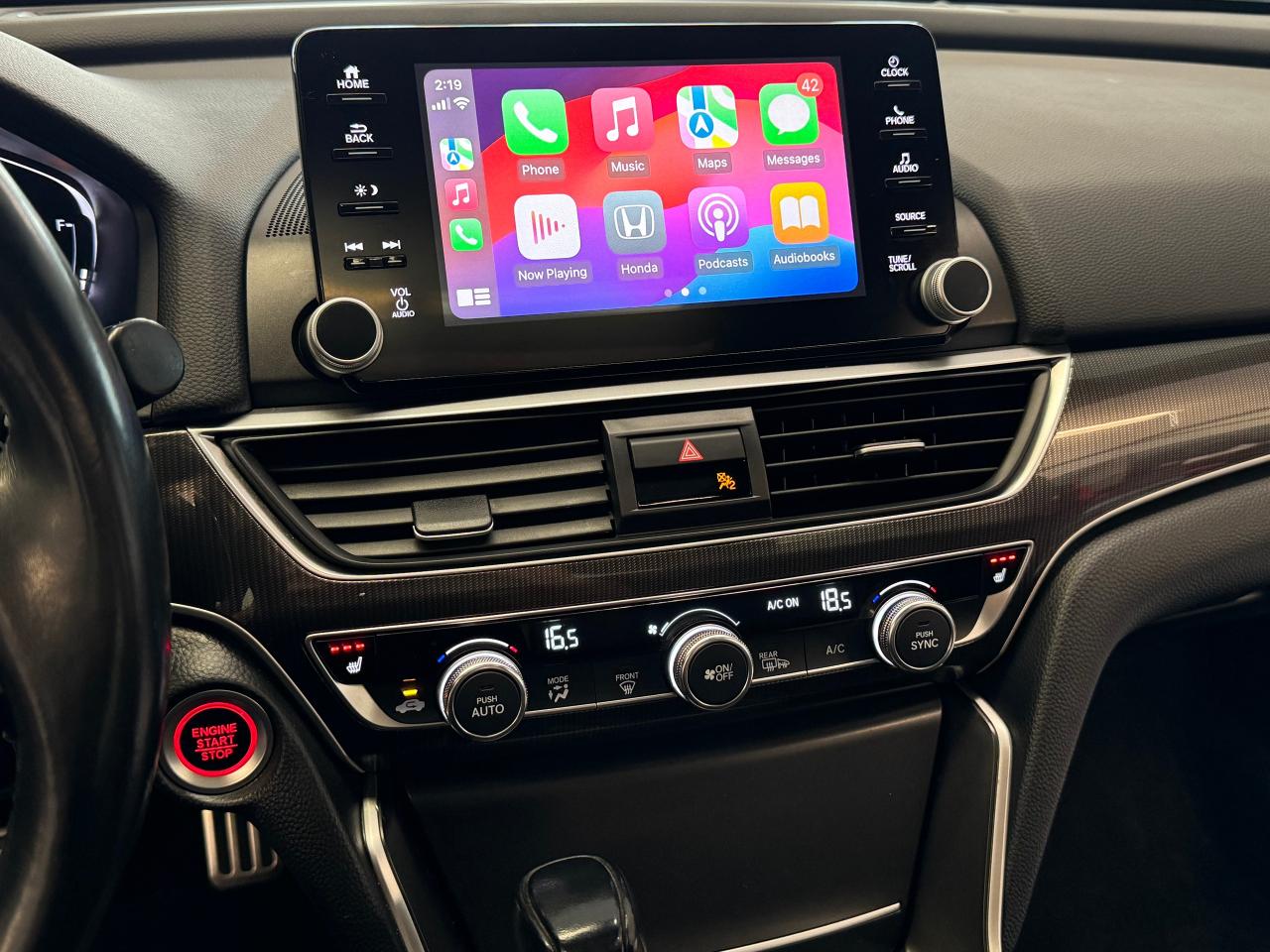 2019 Honda Accord SPORT 1.5L+ApplePlay+Remote Start+Adaptive Cruise - Photo #12