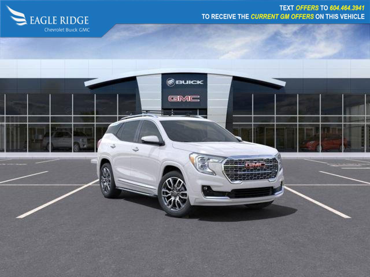 New 2024 GMC Terrain Denali HD Surround Vision, Head up display, Front and rear park assist, Remote vehicle start, Power sunroof, for sale in Coquitlam, BC