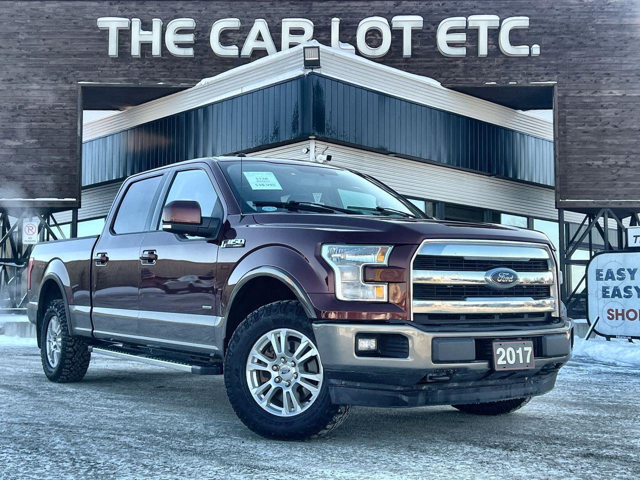 Used 2017 Ford F-150 Lariat 5 PASSENGER, HEATED/VENTED LEATHER SEATS, NAV, BACK UP CAM, for sale in Sudbury, ON