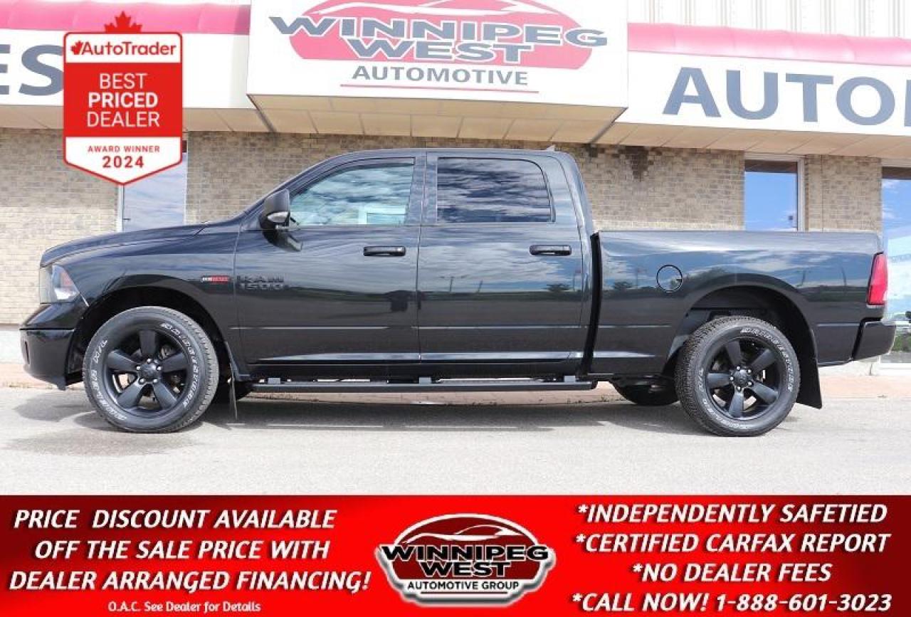 Used 2018 RAM 1500 BLACK OUT SPORT 3.0L ECO-DIESEL 4X4, LOADED/SHARP! for sale in Headingley, MB