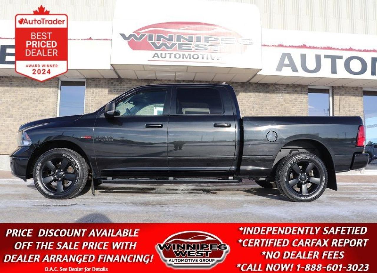 Used 2018 RAM 1500 BLACK OUT SPORT 3.0L ECO-DIESEL 4X4, LOADED/SHARP! for sale in Headingley, MB