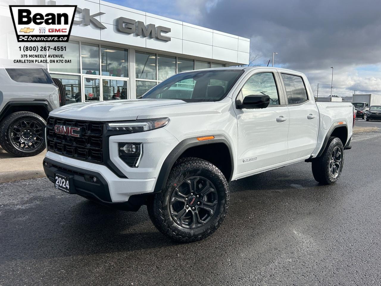 New 2024 GMC Canyon Elevation 2.7L 4 CYL WITH REMOTE START/ENTRY, SUNROOF, HEATED SEATS, HITCH GUIDANCE WITH HITCH VIEW, HD REAR VISION CAMERA for sale in Carleton Place, ON