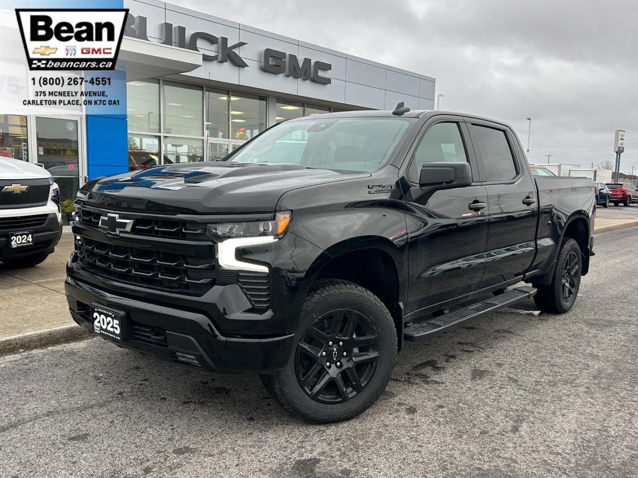 <h2><span style=color:#2ecc71><span style=font-size:18px><strong>Check out this 2025 Chevrolet Silverado 1500 LT Trail Boss!</strong></span></span></h2>

<p><span style=font-size:16px>Powered by a 5.3L V8 engine with up to 310hp & up to 430 lb-ft of torque.</span></p>

<p><span style=font-size:16px><strong>Comfort & Convenience Features: </strong>includes remote start/entry, sunroof, heated front seats, heated steering wheel, hitch guidance, HD rear vision camera & 20" black painted aluminum wheels.</span></p>

<p><span style=font-size:16px><strong>Infortainment Tech & Audio:</strong> includes 13.4" diagonal colour touchscreen, bose speaker audio system, bluetooth audio streaming, wireless apple carplay and wireless android auto compatibility.</span></p>

<h2><span style=color:#2ecc71><span style=font-size:18px><strong>Come test drive this truck today!</strong></span></span></h2>

<h2><span style=color:#2ecc71><span style=font-size:18px><strong>613-257-2432</strong></span></span></h2>