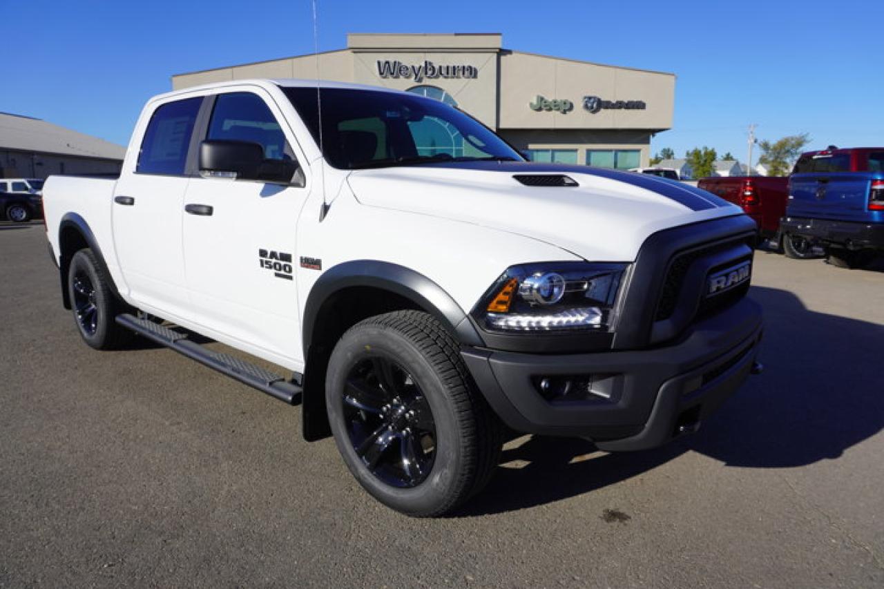 New 2024 RAM 1500 Classic Warlock | 5.7L HEMI! | Heated Seats/Wheel | Remote Start | Sport Hood | Apple Carplay/Android Auto | for sale in Weyburn, SK