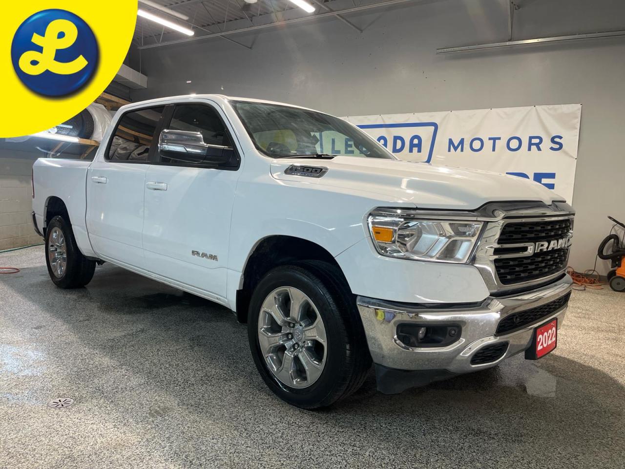 Used 2022 RAM 1500 BIG HORN Crew Cab 4X4 3.5L V6 Level 2  * 8.4 Touchs-Screen * 20 Inch Alloy Wheels * Tonneau Liner * Power Rear Sliding Window *  Apple CarPlay/Android for sale in Cambridge, ON