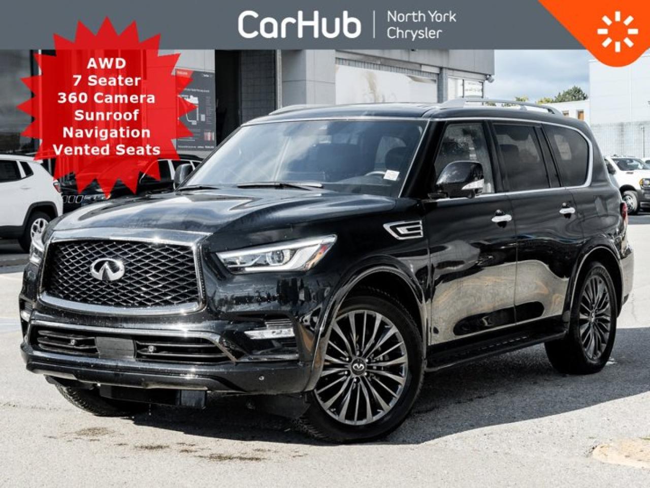 Used 2022 Infiniti QX80 ProACTIVE 7 Seater 360 Camera Sunroof Navigation Vented Seats for sale in Thornhill, ON