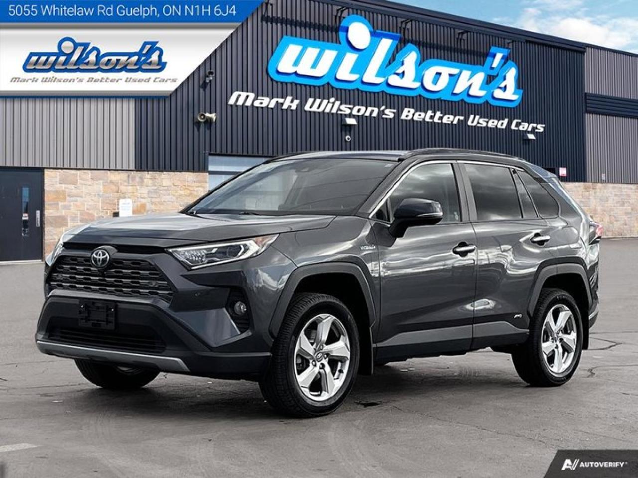 Used 2019 Toyota RAV4 Hybrid Limited Nav, Leather, Sunroof, Cooled & Heated Seats, Heated Steering, Rear Camera & more!! for sale in Guelph, ON