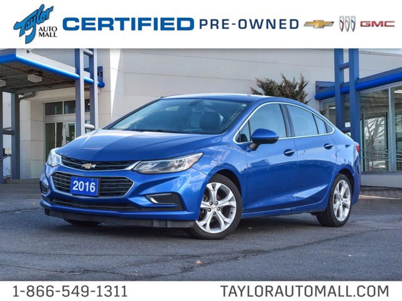 Used 2016 Chevrolet Cruze Premier- Leather Seats - $108 B/W for sale in Kingston, ON