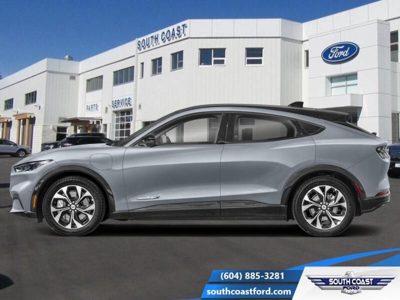 <b>Sunroof, Perforated Activex Seats, 19 Aluminum Wheels!</b><br> <br>   Welcome. <br> <br><br> <br> This glacier gray metallic tc SUV  has an automatic transmission.<br> <br> Our Mustang Mach-Es trim level is Premium AWD. This Mustang Mach-E Premium AWD features an additional electric motor, with a fixed dual-panel glass sunroof, a premium Bang & Olufsen audio system, upgraded aluminum wheels and a power liftgate for rear cargo access, along with a fast charging system, LED lights with automatic high beams, heated ActiveX bucket seats with driver seat power adjustment and lumbar support, a heated steering wheel, dual-zone climate control, FordPass Connect mobile hotspot internet access, and an expansive 15.5-inch infotainment screen powered by SYNC 4, bundled with wireless Apple CarPlay and Android Auto, inbuilt navigation, and SiriusXM satellite radio. Road safety is taken care of by a host of features including adaptive cruise control, Ford Co-Pilot360 with blind spot monitoring and pre-collision alert with automatic emergency braking, lane keeping assist, lane departure warning, front and rear parking sensors, driver monitoring alert, evasive steering assist, an aerial view camera system, and Fords Mykey system. Additional features include 60/40 folding rear seats, proximity key with push button start, and so much more. This vehicle has been upgraded with the following features: Sunroof, Perforated Activex Seats, 19 Aluminum Wheels. <br><br> View the original window sticker for this vehicle with this url <b><a href=http://www.windowsticker.forddirect.com/windowsticker.pdf?vin=3FMTK3SU3RMA49613 target=_blank>http://www.windowsticker.forddirect.com/windowsticker.pdf?vin=3FMTK3SU3RMA49613</a></b>.<br> <br>To apply right now for financing use this link : <a href=https://www.southcoastford.com/financing/ target=_blank>https://www.southcoastford.com/financing/</a><br><br> <br/>    0% financing for 60 months. 1.99% financing for 84 months. <br> Buy this vehicle now for the lowest bi-weekly payment of <b>$420.00</b> with $0 down for 84 months @ 1.99% APR O.A.C. ( Plus applicable taxes -  $595 Administration Fee included    / Total Obligation of $76441  ).  Incentives expire 2025-01-01.  See dealer for details. <br> <br> <br>LEASING:<br><br>Estimated Lease Payment: $404 bi-weekly <br>Payment based on 2.49% lease financing for 60 months with $0 down payment on approved credit. Total obligation $52,585. Mileage allowance of 16,000 KM/year. Offer expires 2025-01-01.<br><br><br>Call South Coast Ford Sales or come visit us in person. Were convenient to Sechelt, BC and located at 5606 Wharf Avenue. and look forward to helping you with your automotive needs. <br><br> Come by and check out our fleet of 20+ used cars and trucks and 80+ new cars and trucks for sale in Sechelt.  o~o