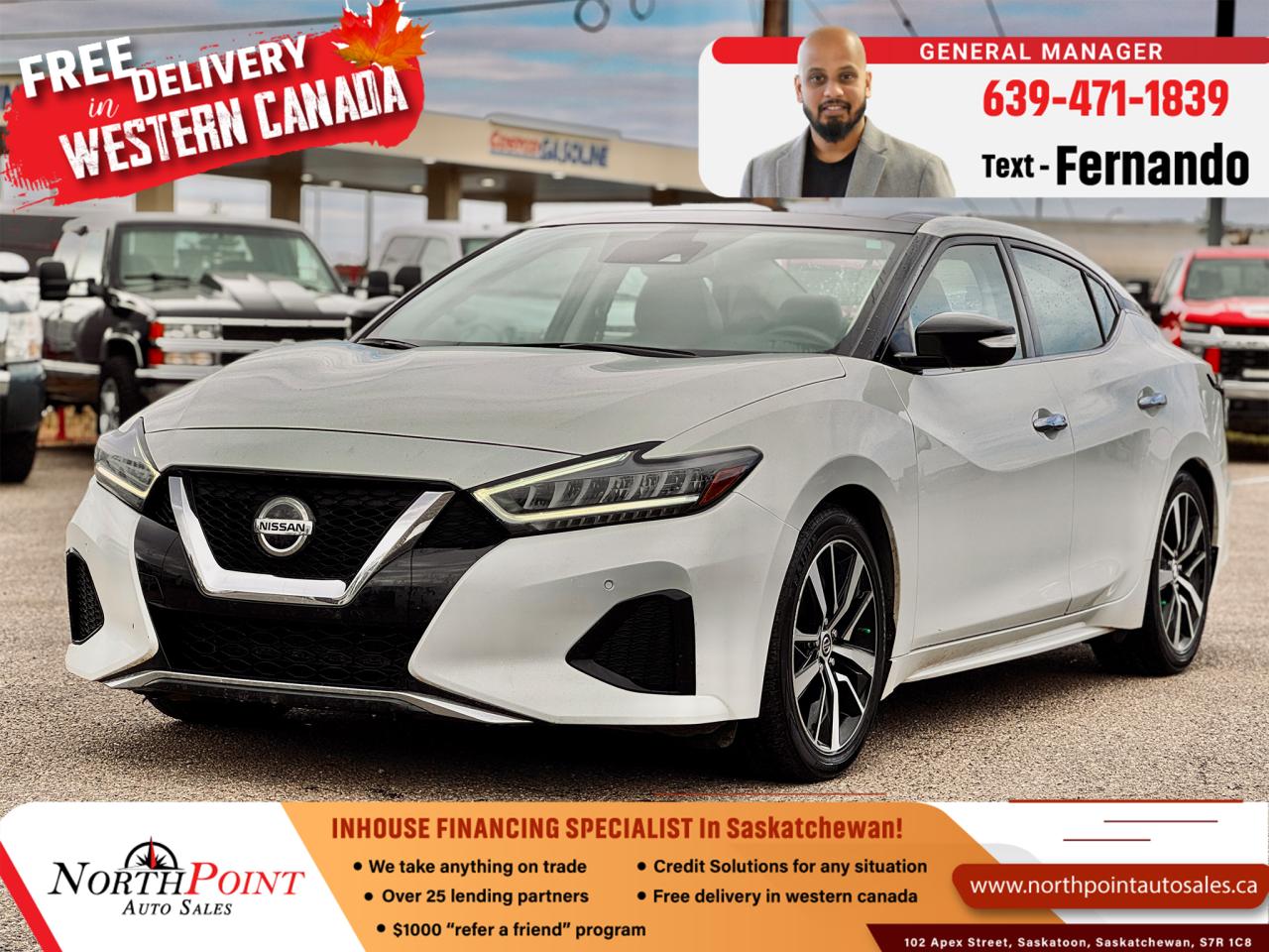 Used 2022 Nissan Maxima 35x SL for sale in Saskatoon, SK