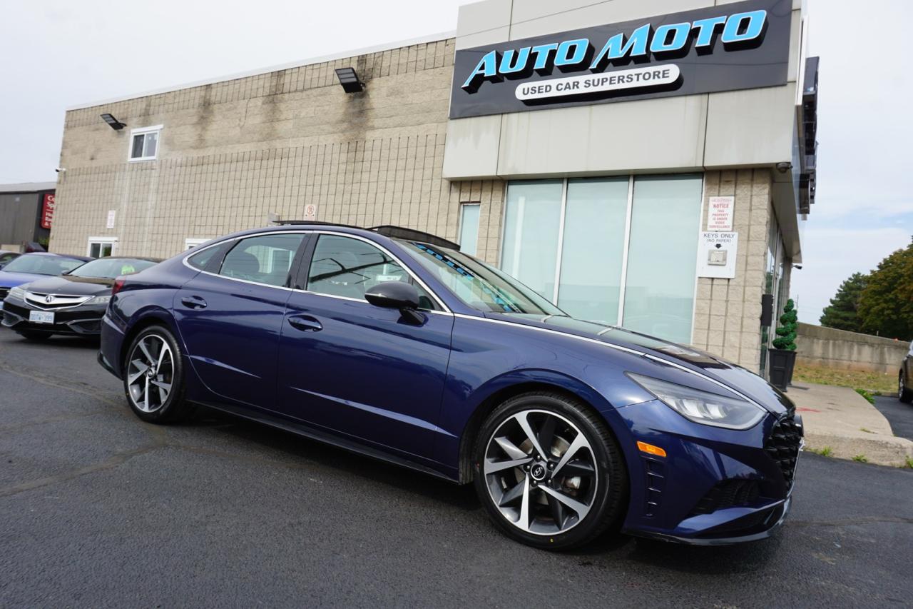 Used 2022 Hyundai Sonata 1.6T SPORT SAFETY INCLUDED*FREE ACCIDENT* CAMERA PANO ROOF BLUETOOTH HEATED LEATHER BSM LANE DEPARTURE CRUISE ALLOYS for sale in Burlington, ON