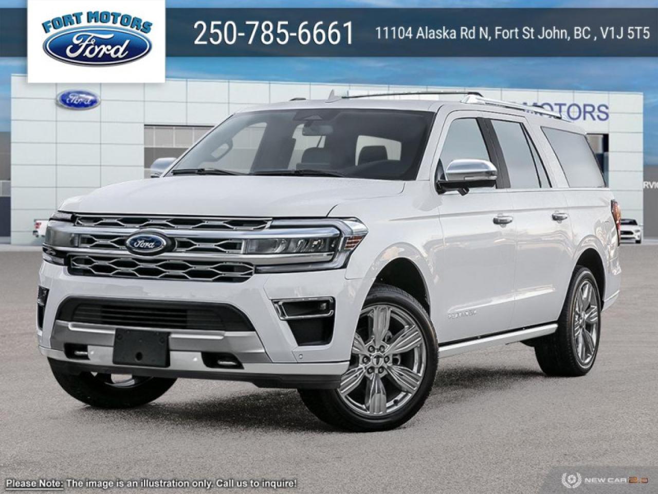 New 2024 Ford Expedition Platinum Max  - Leather Seats for sale in Fort St John, BC