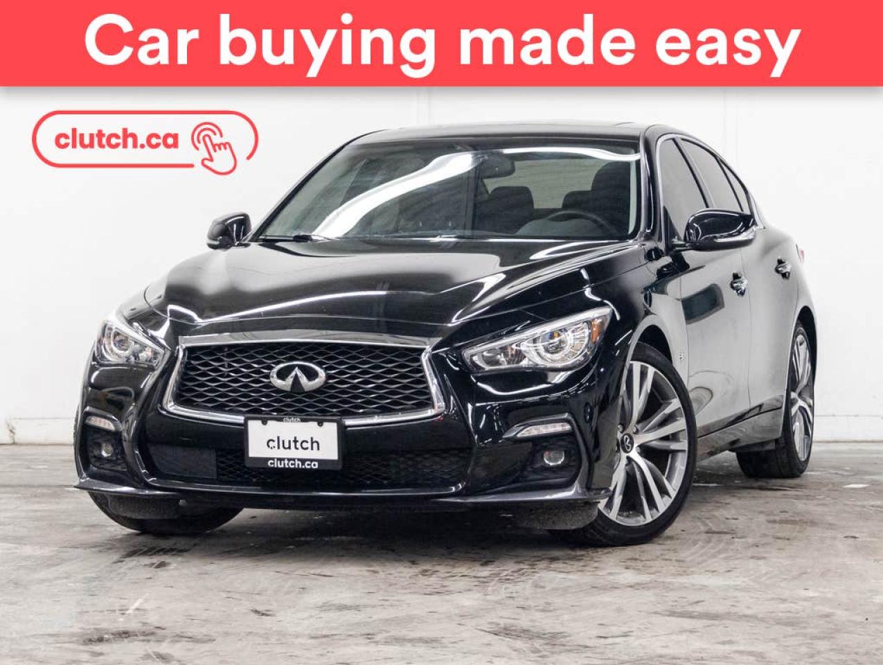 Used 2020 Infiniti Q50 3.0t Signature Edition AWD w/ Apple CarPlay, Power Sunroof, Nav for sale in Toronto, ON