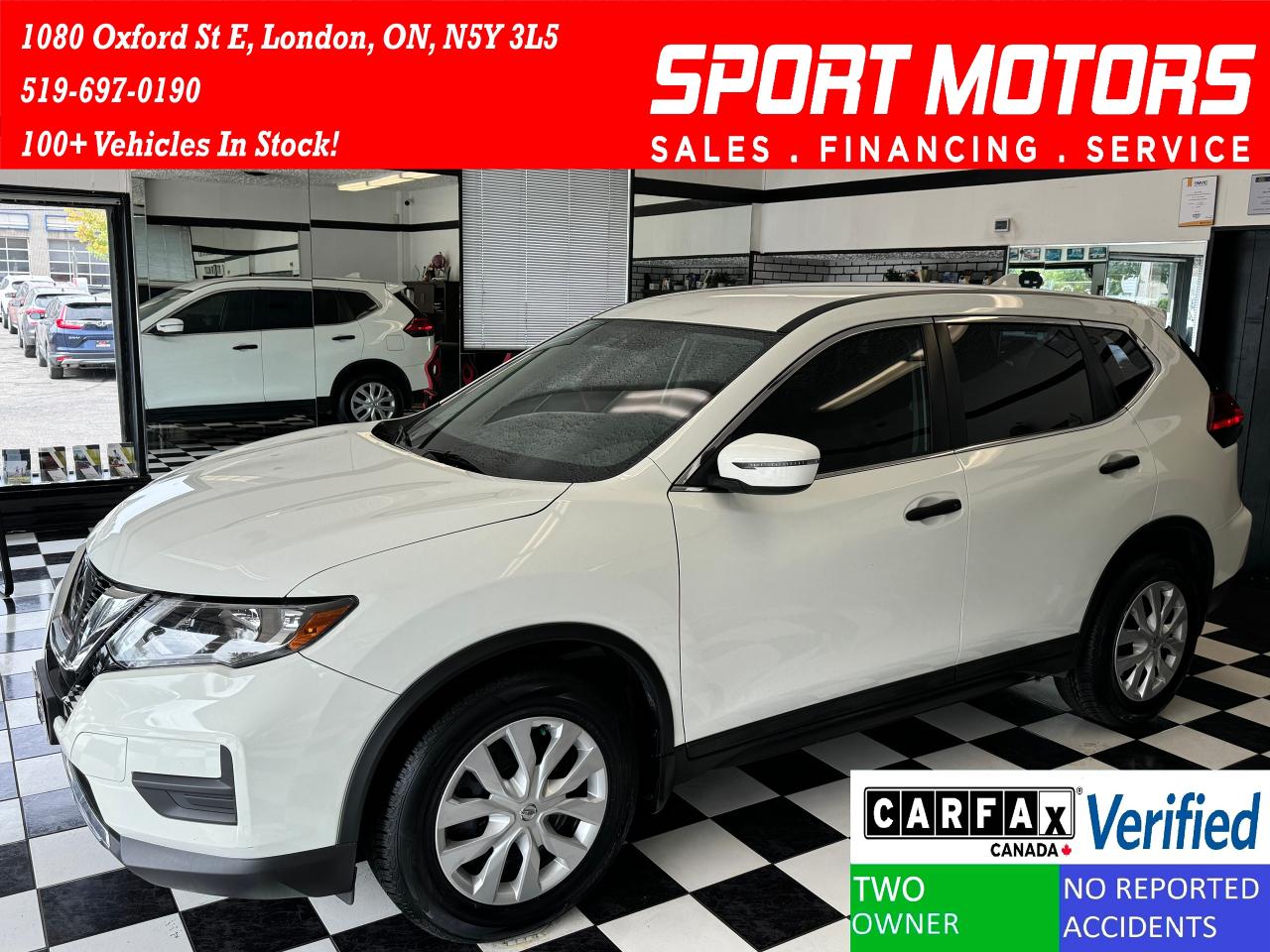 2017 Nissan Rogue S+Emergency Brake+BSM+New Tires+CLEAN CARFAX