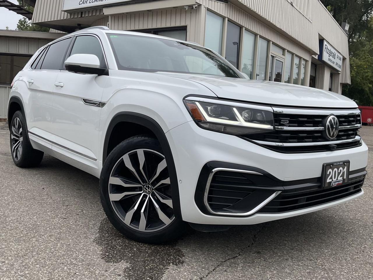 <div><span>Vehicle Highlights:</span><br><span>- Accident free</span><br><span>- Dealer serviced</span><br><span>- R Line</span><br><br></div><br /><div><span>Here comes a beautiful VW Atlas Cross Exceline with the R-Line package! This spacious, 5 passenger SUV is in excellent condition in and out and drives very smooth! Dealer serviced since new, must be seen and driven to be appreciated!</span></div><br /><div><span><br>Equipped with the powerful yet fuel efficient 3.6L - 6 cylinder engine, automatic transmission, AWD, </span><span>navigation system, </span><span>back-up camera,</span><span> </span><span>adaptive cruise control, blind-spot monitoring, lane departure warning, forward collision warning, digital dash, remote start, Fender audio system, Android Auto/Apple Car Play, leather interior, panoramic sunroof, power windows, power locks, power mirrors, power seats, memory seats, cooled seats, heated seats (front & rear), upgraded alloys, steering wheel controls, dual climate control, A/C, AM/FM/AUX/USB, Bluetooth, fog lights, smart key, push start, and much more!</span></div><br /><div><span><br>Certified!<br></span><span>Carfax Available<br></span><span>Extended Warranty Available!<br></span><span>Financing Available for as low as 8.99% O.A.C<br></span><span>$29,999 PLUS HST & LIC - Cash price<br></span><span>$30,398 PLUS HST & LIC - Finance price</span></div><div><br /></div><br /><div><span>Please call us at 519-579-4995 for any questions you have or drop by FITZGERALD MOTORS located at 380 Courtland Ave East. Kitchener, ON for a test drive! Visit us online at </span><a href=http://www.fitzgeraldmotors.com/ target=_blank>www.fitzgeraldmotors.com</a></div><br /><div><span><br></span><span>* Even though we take reasonable precautions to ensure that the information provided is accurate and up to date, we are not responsible for any errors or omissions. Please verify all information directly with Fitzgerald Motors to ensure its exactitude.</span></div>