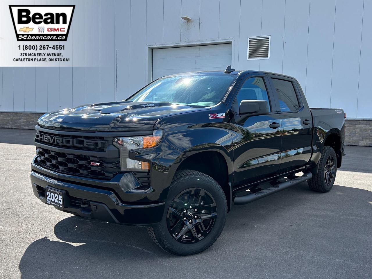 New 2025 Chevrolet Silverado 1500 Custom Trail Boss 2.7L 4 CYL WITH REMOTE START/ENTRY, CRUISE CONTROL, REAR VISION CAMERA, APPLE CARPLAY AND ANDROID AUTO for sale in Carleton Place, ON