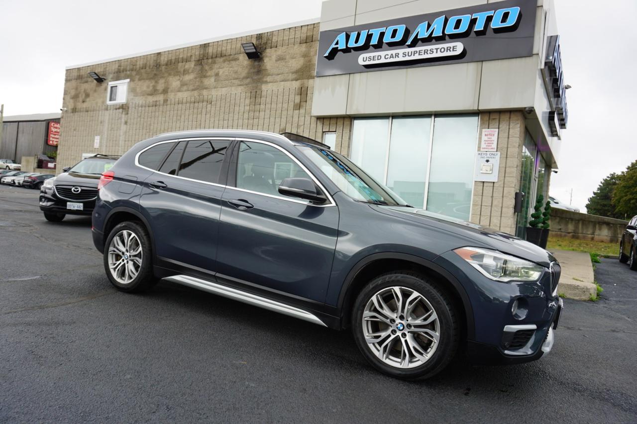 Used 2019 BMW X1 XDRIVE 28I SAFETY INCLUDED CAMERA NAV BLUETOOTH LEATHER HEATED SEATS PANO ROOF CRUISE ALLOYS for sale in Burlington, ON