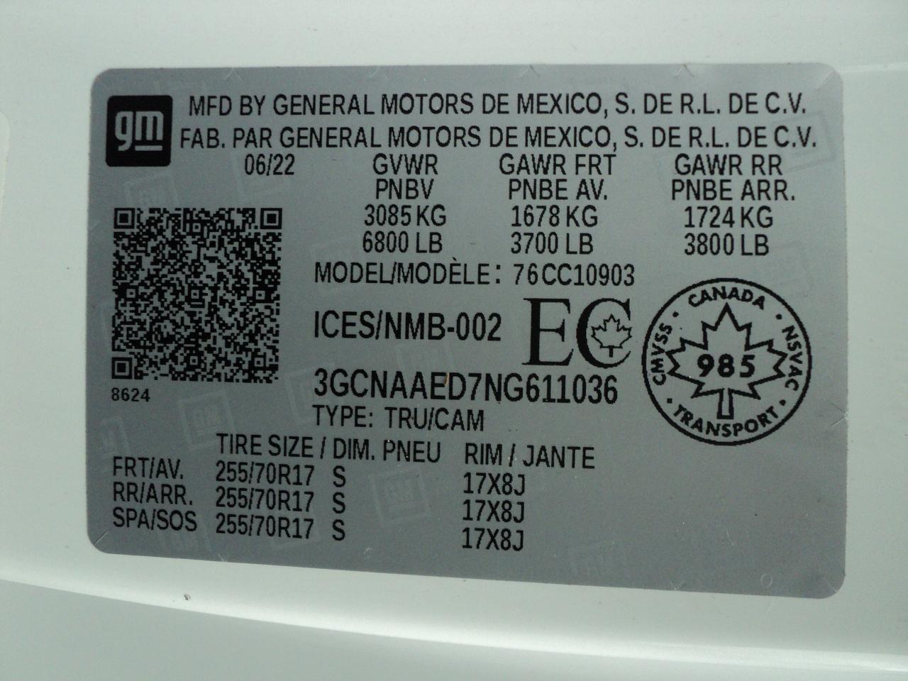 2022 Chevrolet Silverado 1500 WT RegCab 2WD 5.3L8cyl 8ft Box BackUpCam - Photo #29