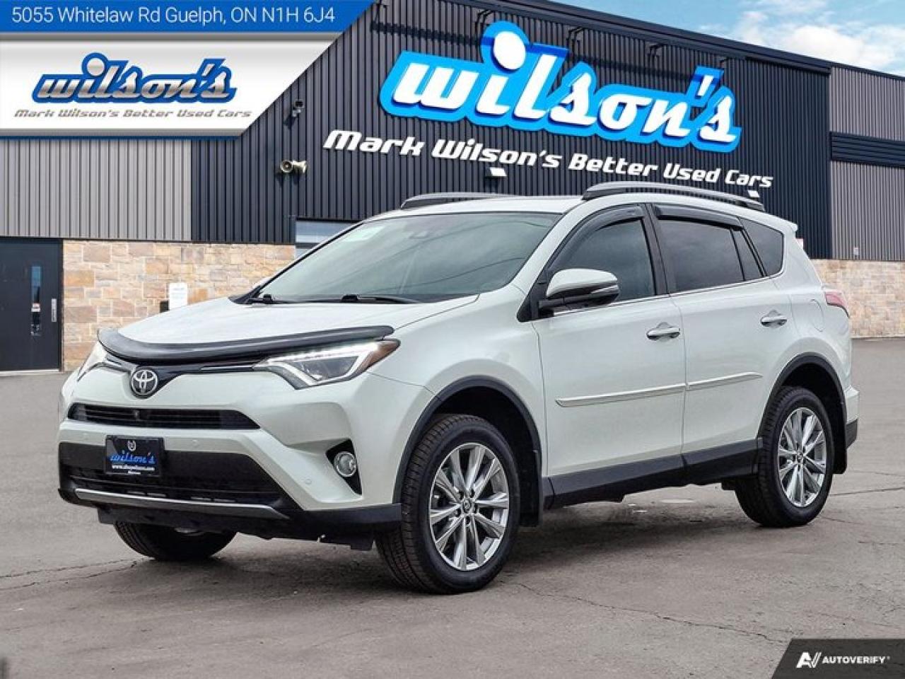 Used 2018 Toyota RAV4 Limited AWD, Leather, Nav, Sunroof, Blind Spot Alert, Heated Seats, Bluetooth, Rear Camera & More! for sale in Guelph, ON