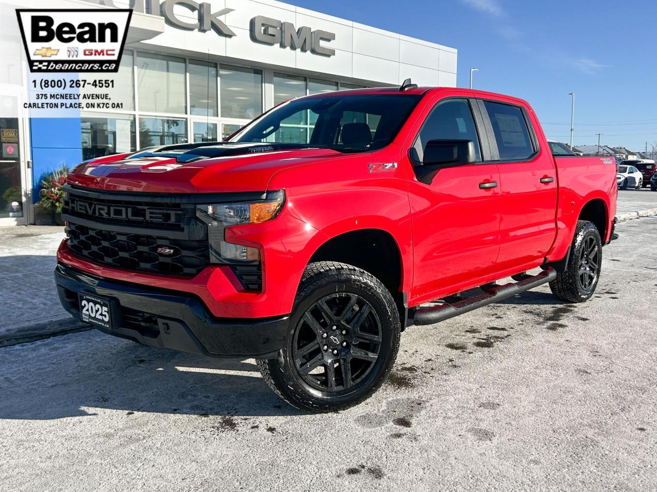 New 2025 Chevrolet Silverado 1500 Custom Trail Boss 2.7L 4 CYL WITH REMOTE START/ENTRY, CRUISE CONTROL, REAR VISION CAMERA, APPLE CARPLAY AND ANDROID AUTO for sale in Carleton Place, ON