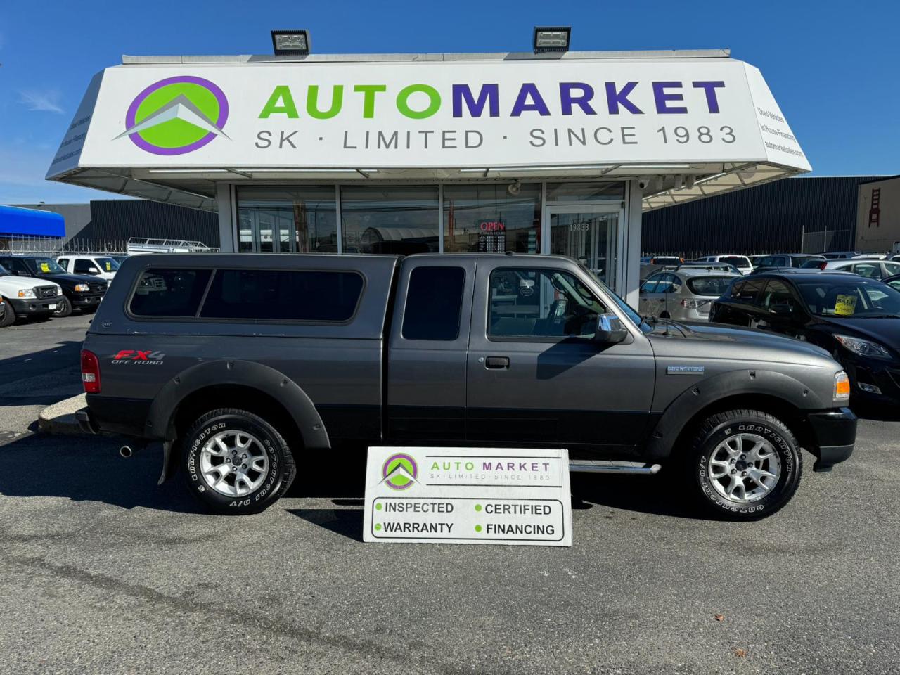 Used 2009 Ford Ranger FX4 OFF ROAD 4X4 NEW TIRES! W/CANOPY INSPECTED W/BCAA MBRSHP & WRNTY for sale in Langley, BC