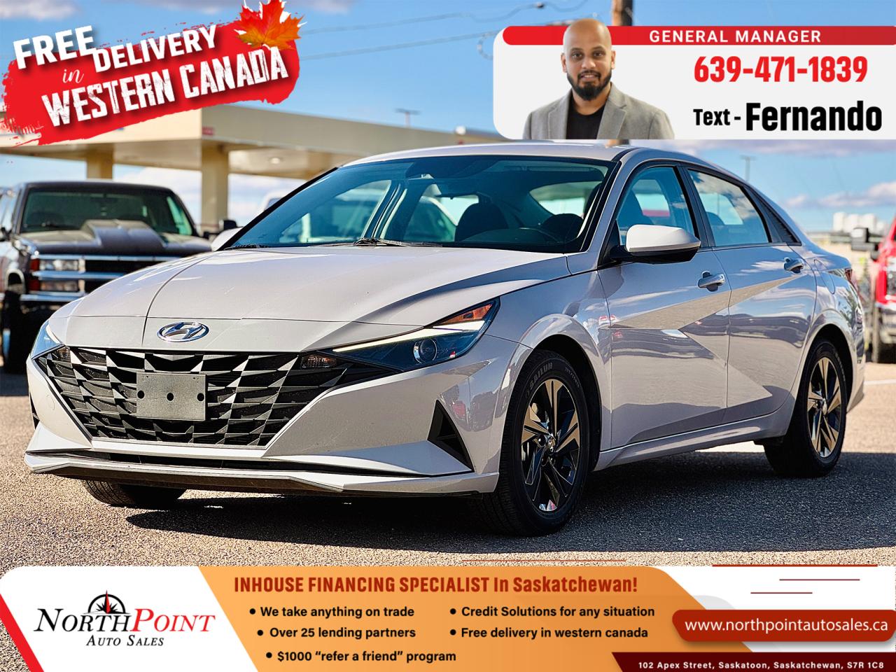 Used 2021 Hyundai Elantra Preferred for sale in Saskatoon, SK