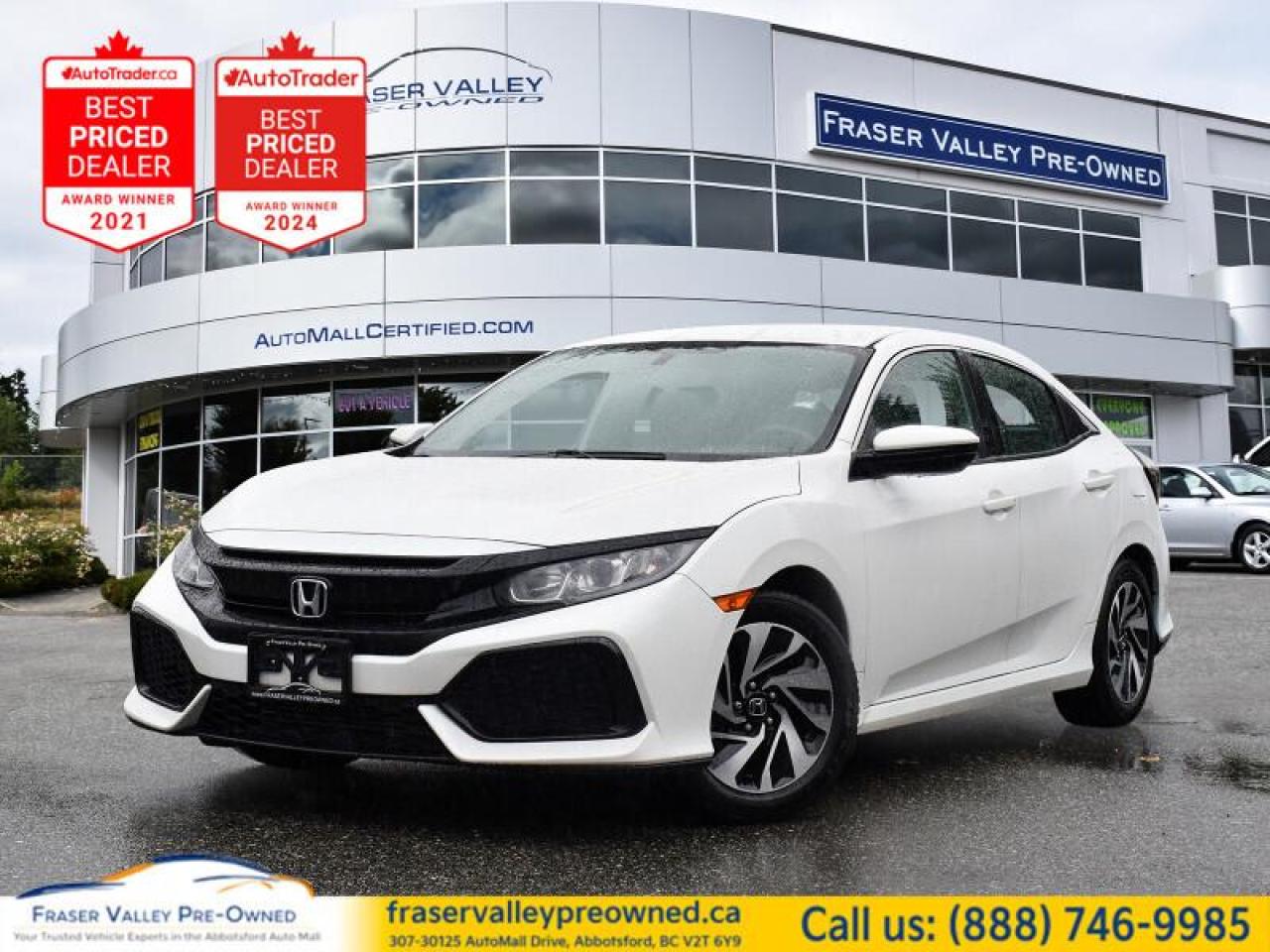 Used 2018 Honda Civic Hatchback LX CVT  -  Heated Seats - $96.58 /Wk for sale in Abbotsford, BC