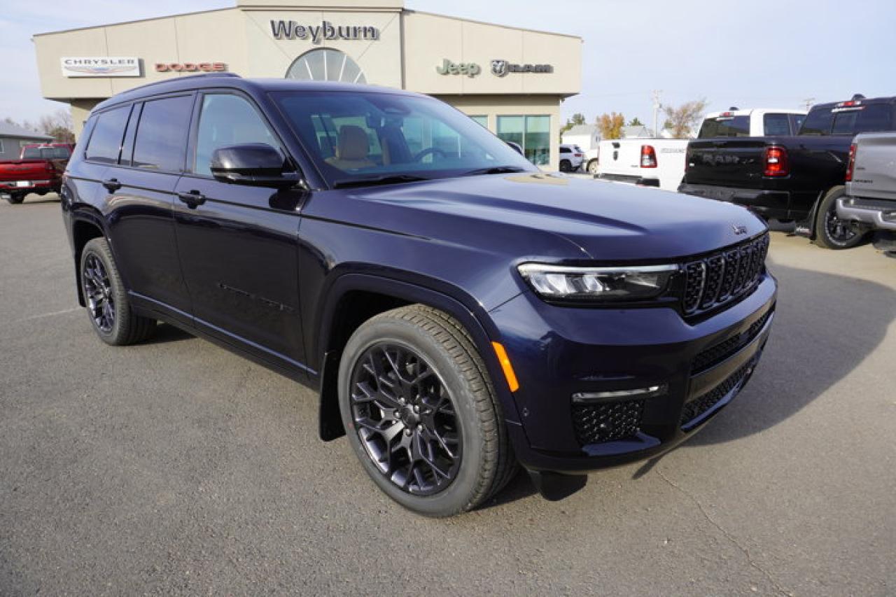 New 2025 Jeep Grand Cherokee L Summit Reserve | Massage Seats! | Heads-Up Display | McIntosh Stereo | Vented/Heated Palermo Leather for sale in Weyburn, SK