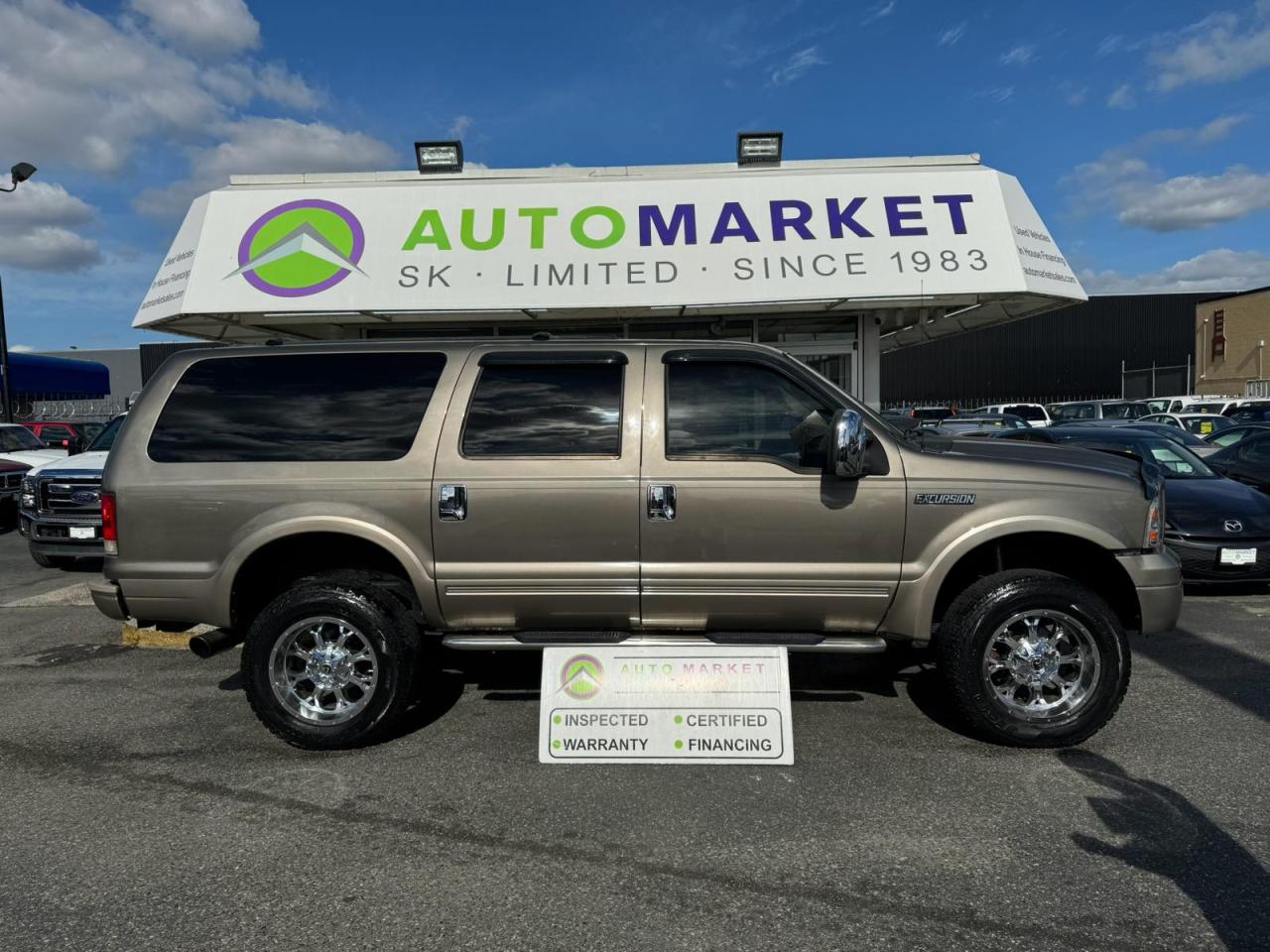 Used 2005 Ford Excursion EDDIE BAUER DVD DIESEL 4WD NEW LEATHER! IMMACULATE! INSPECTED W/BCAA MBRSHP & WRNTY! for sale in Langley, BC