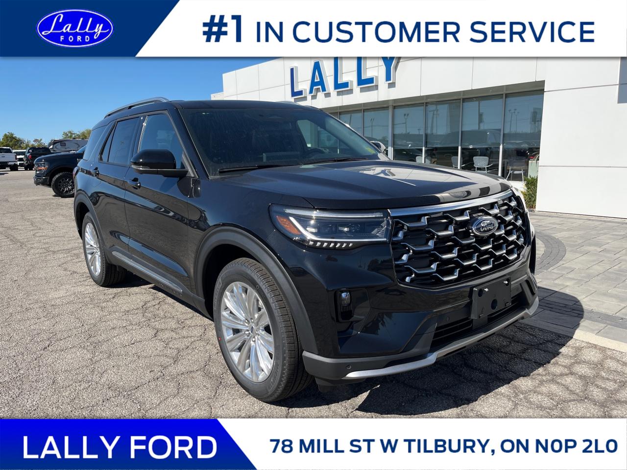 New 2025 Ford Explorer Platinum for sale in Tilbury, ON