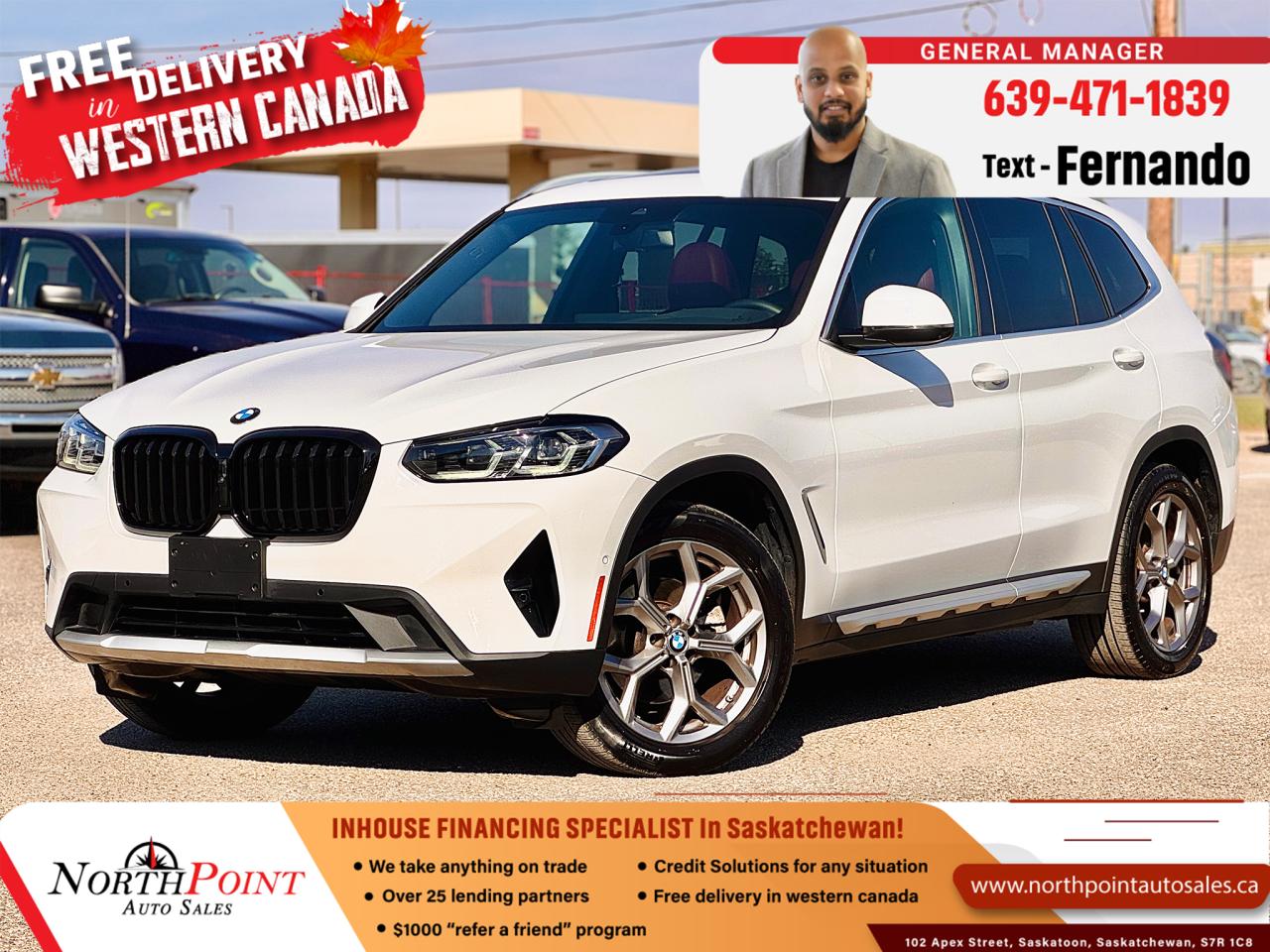 Used 2022 BMW X3 xDrive30i for sale in Saskatoon, SK