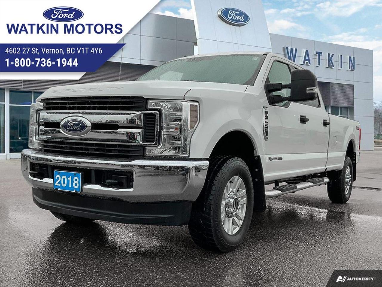 Used 2018 Ford F-350 Super Duty Crew Cab 4X4 XLT LONG BOX for sale in Vernon, BC