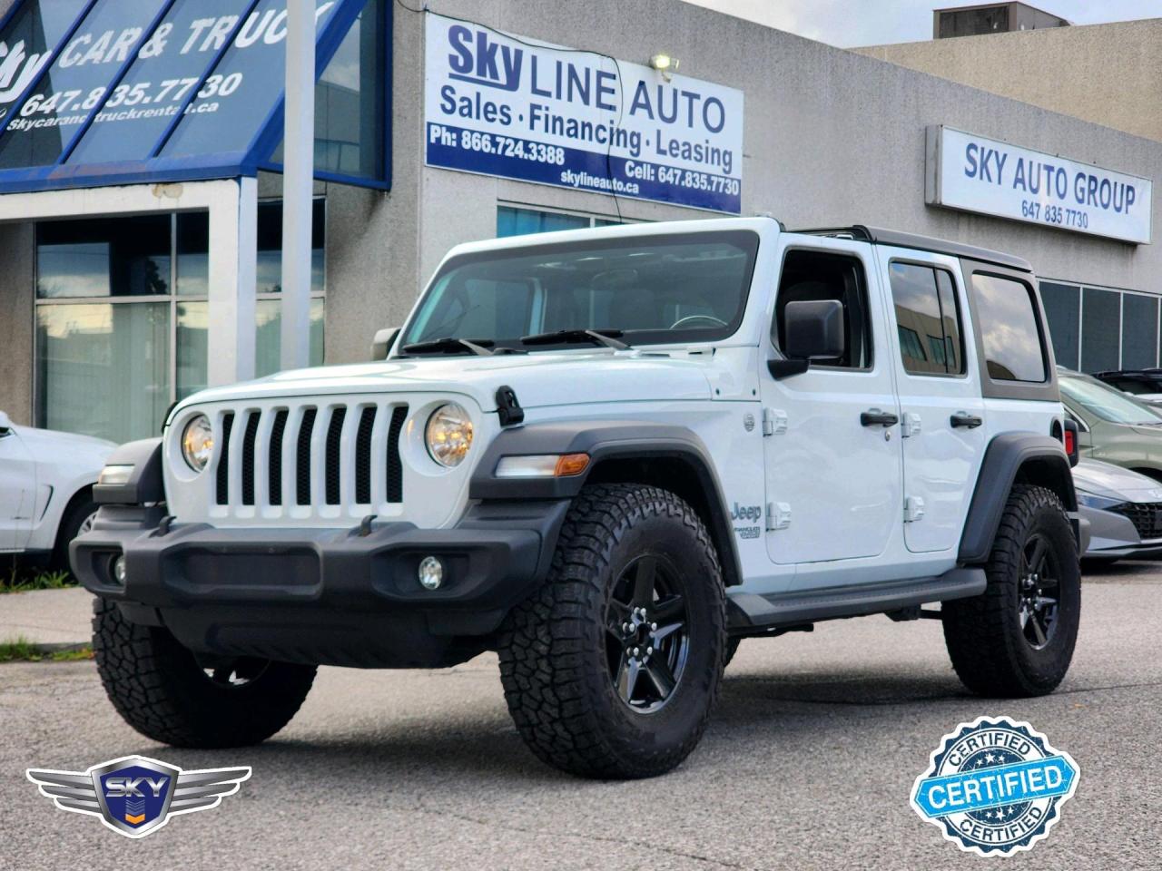 Used 2019 Jeep Wrangler Unlimited Sport 4x4 | ONE OWNER | NO ACCIDENTS | HARD TOP | BACKUP CAMERA for sale in Concord, ON